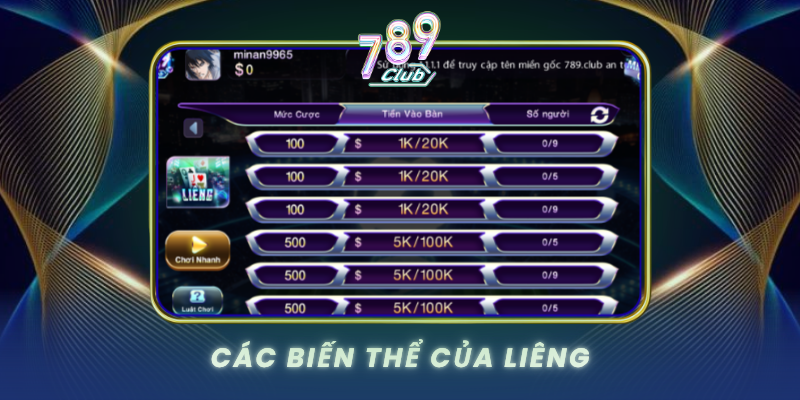 Cac Bien The Cua Lieng
