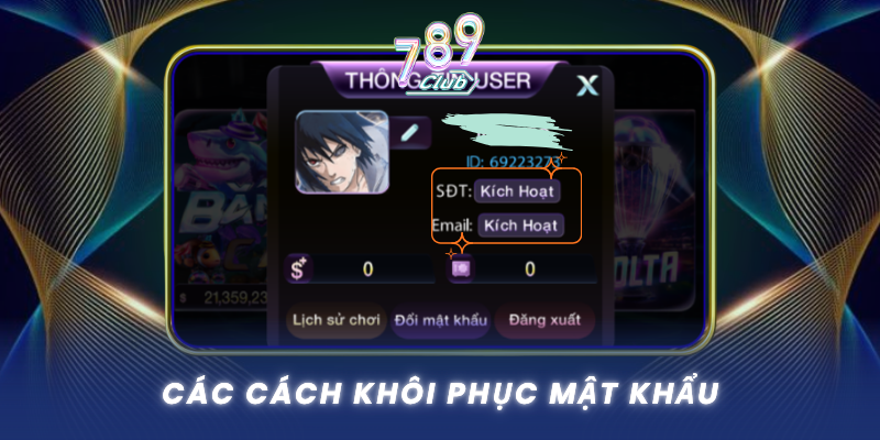 Cac Cach Khoi Phuc Mat Khau