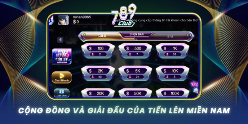 Cong Dong Va Giai Dau Cua Tien Len Mien Nam